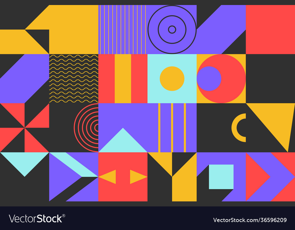 Abstract pattern design elements vector image Abstract pattern design elements