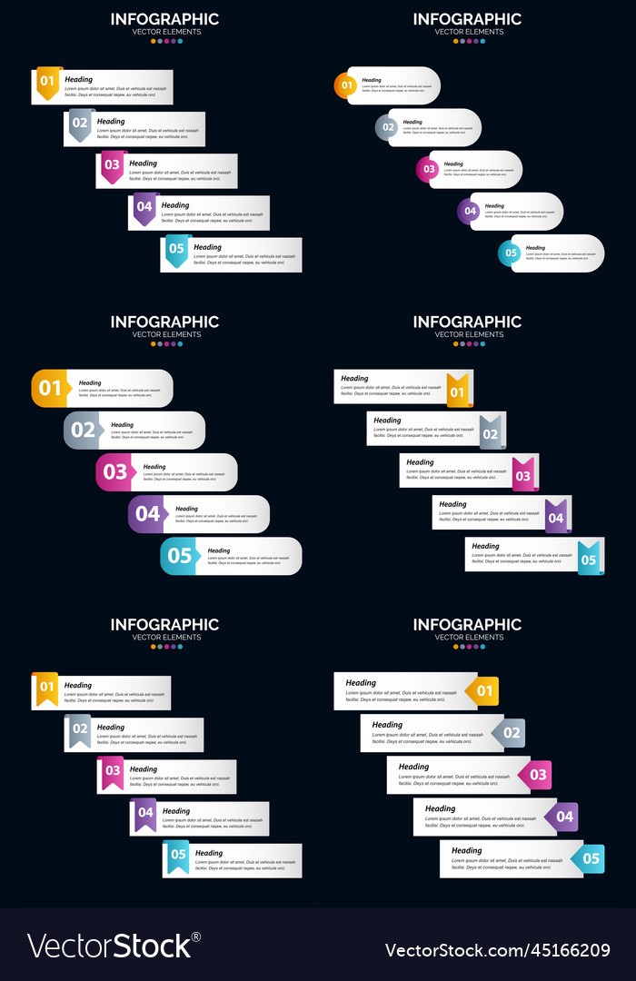 Add visual interest to your presentation with 6 vector image Add visual interest to your presentation with 6