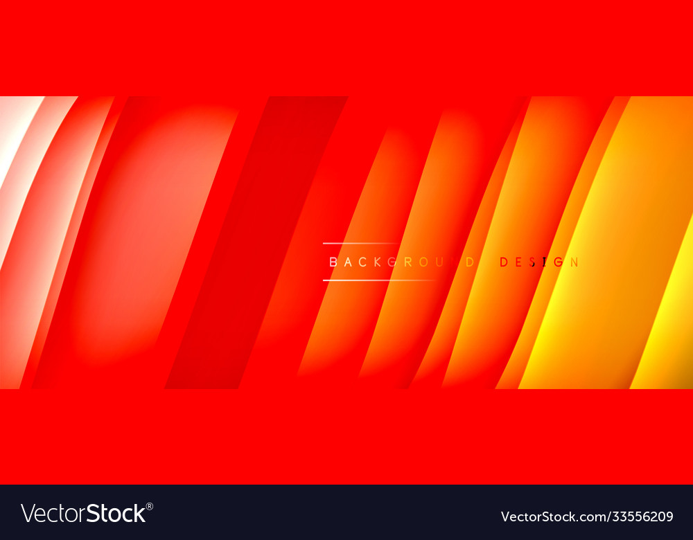 Fluid gradient waves with shadow lines and glowing