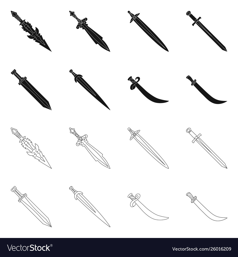 Isolated object game and armor logo collection