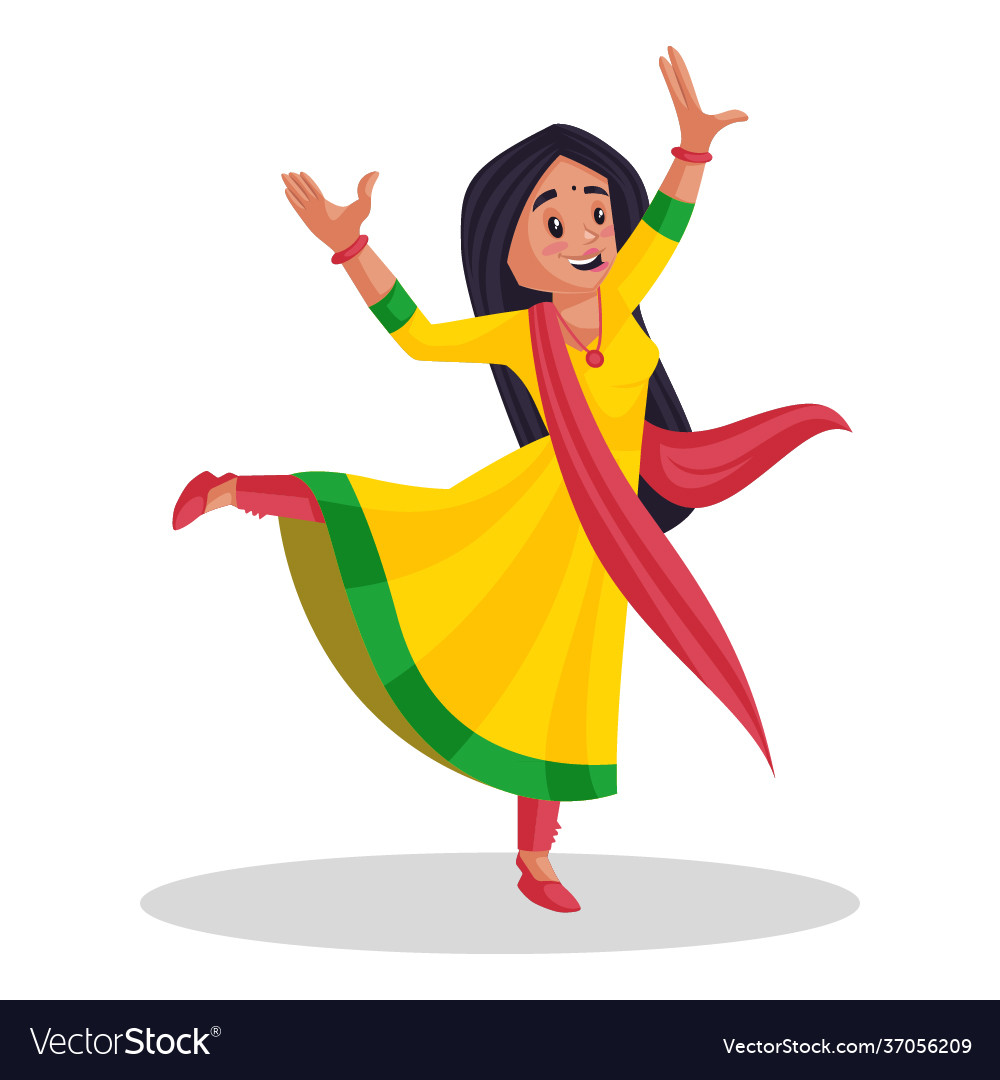 Punjabi girl singer cartoon Royalty Free Vector Image Punjabi girl singer cartoon Royalty Free Vector Image