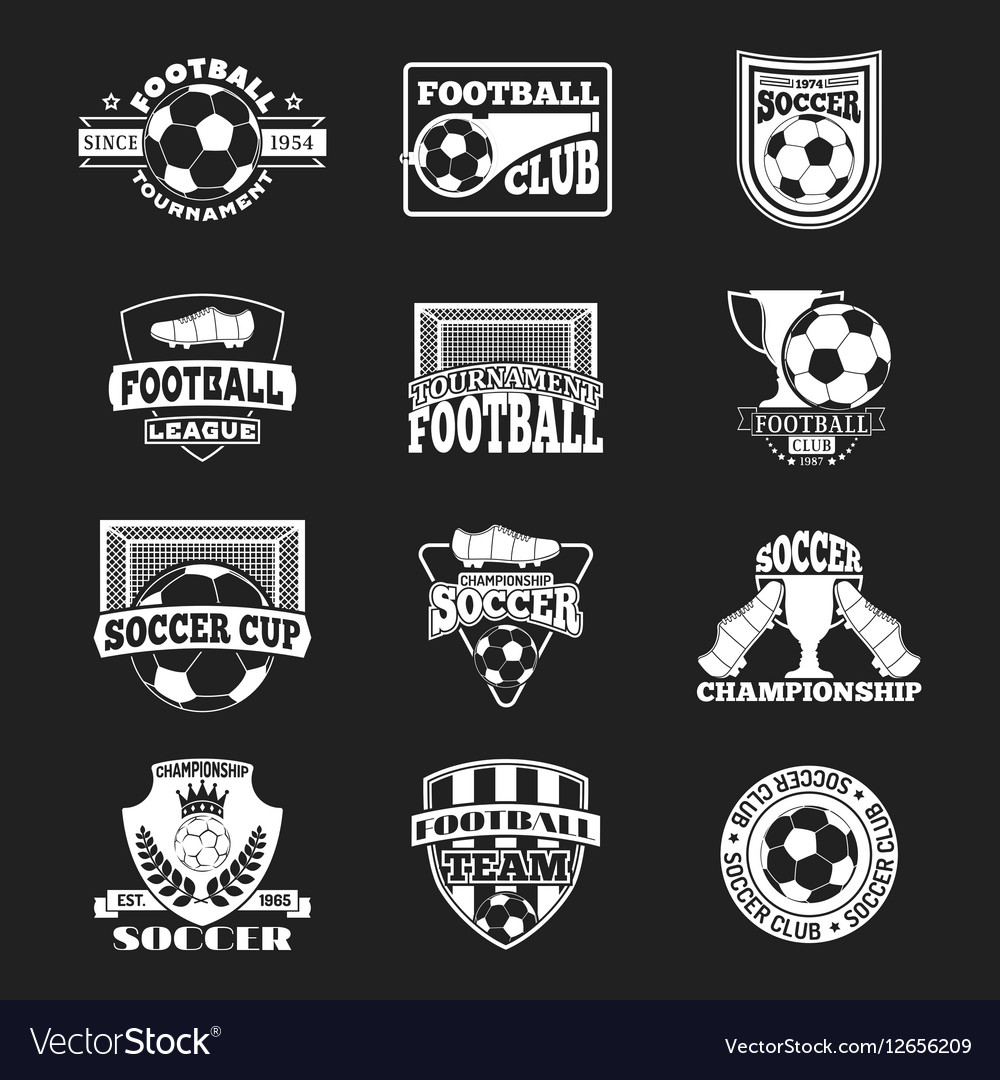 Soccer sign set