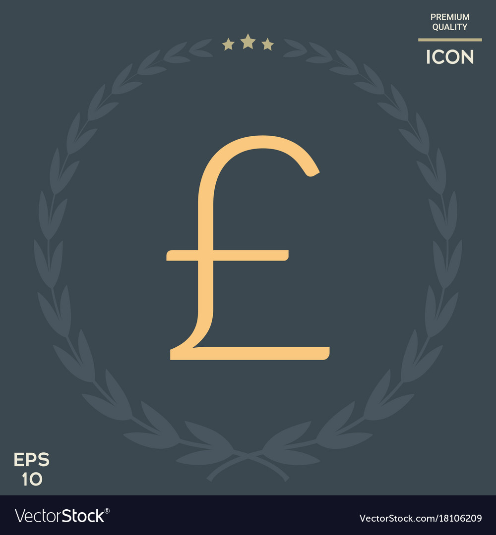 Sterling symbol icon