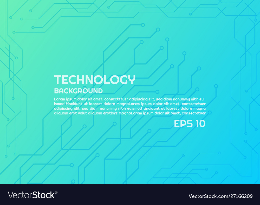Technology background light line node style vector image Technology background light line node style