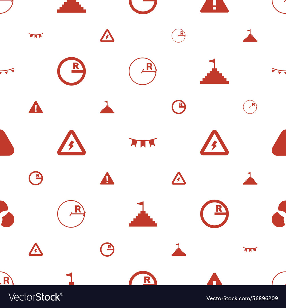 Triangle icons pattern seamless white background