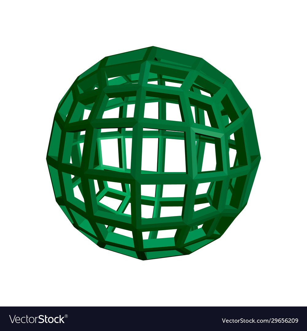 Wireframe Sphere 3D Model