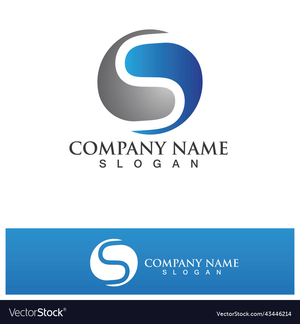 Business corporate letter s logo design Royalty Free Vector