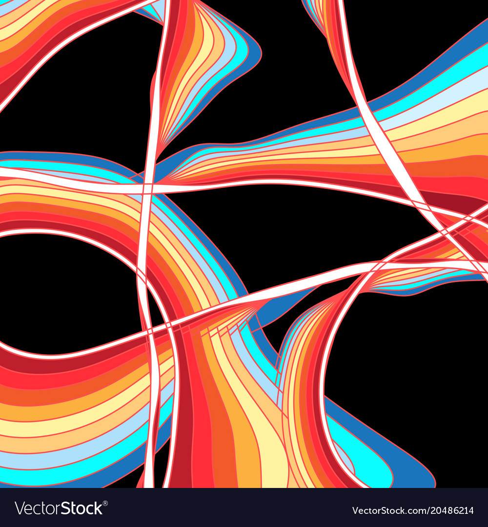 Bunte wavy abstrakte Hintergrund