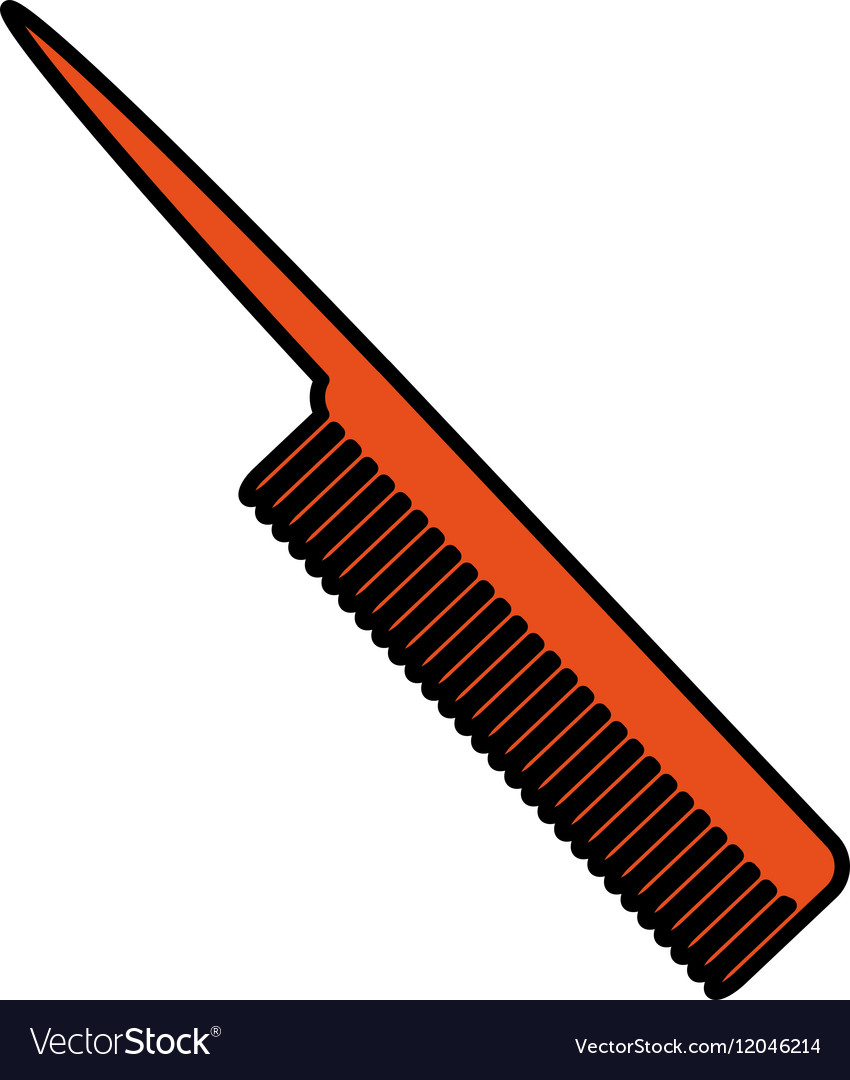 Isolated comb design Royalty Free Vector Image