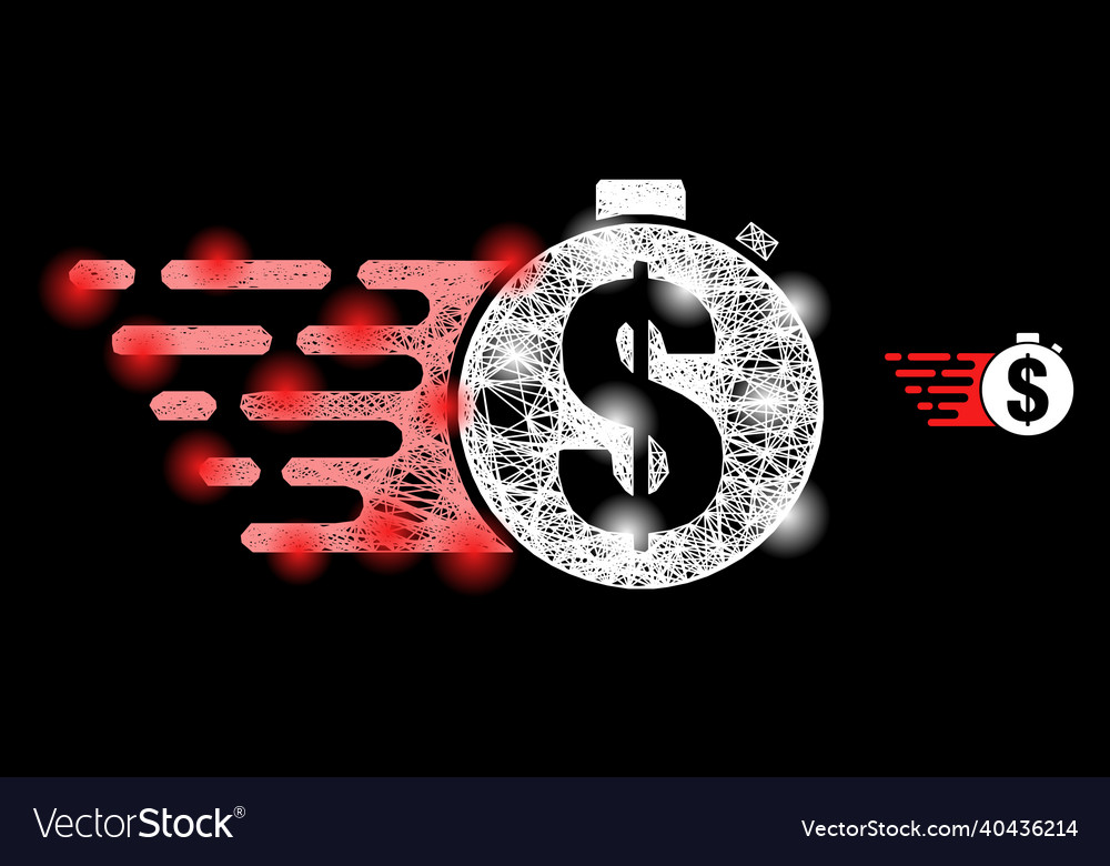 Magic intersected mesh credit meter with light vector image Magic intersected mesh credit meter with light