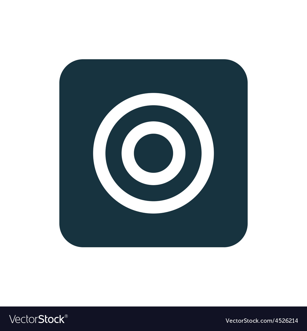 Target icon rounded squares button