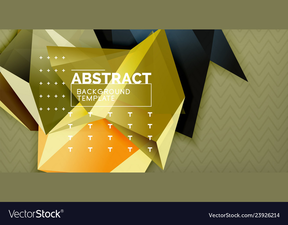Triangular 3d geometric shapes background