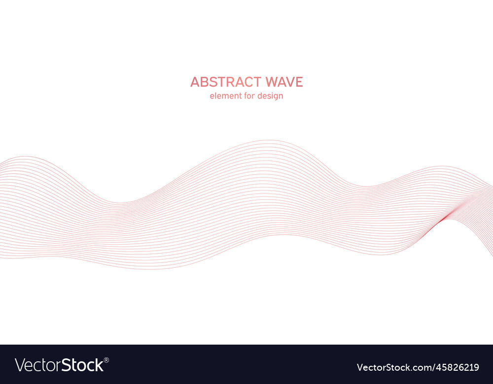 Abstract colorful wave element for design
