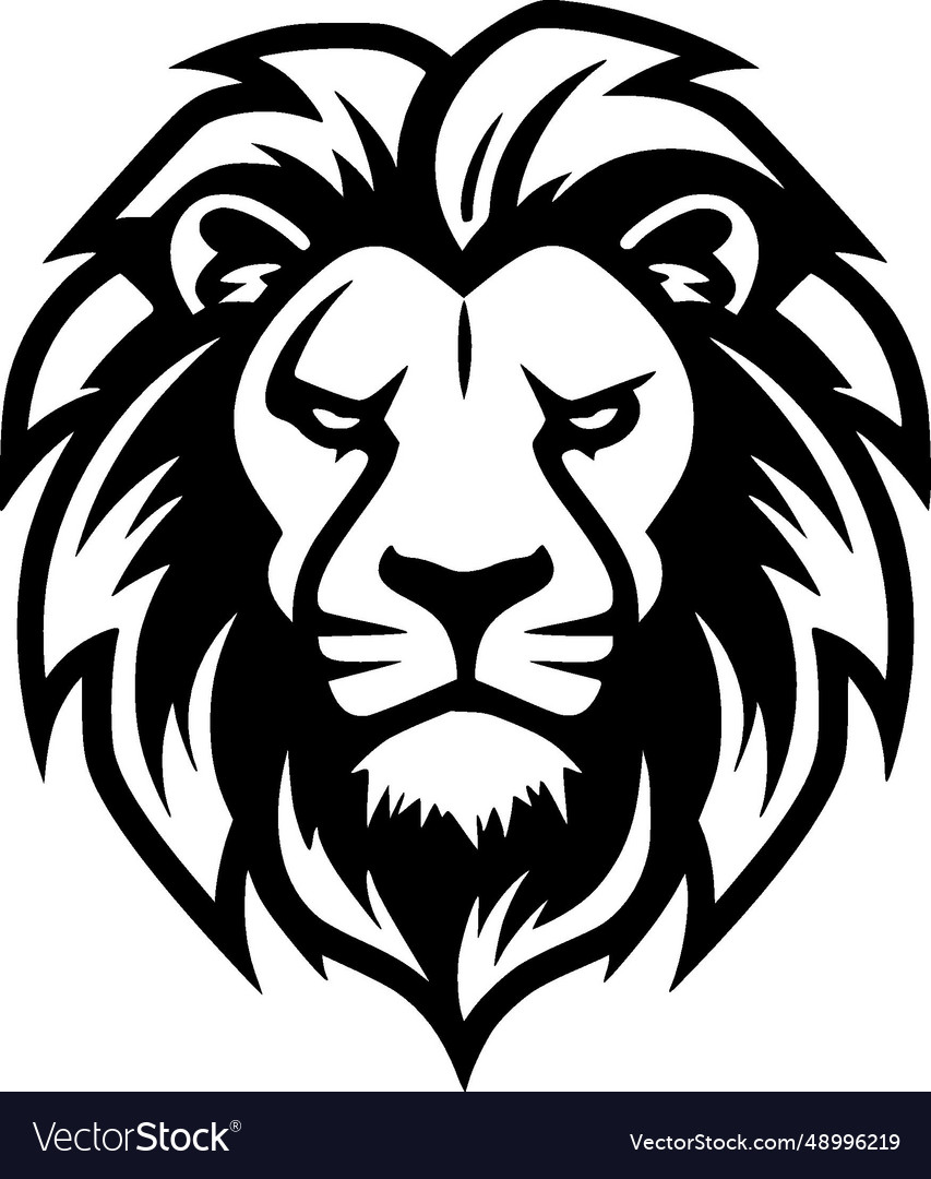 Lion - minimalist and flat logo