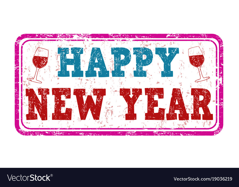 New Year Grunge Stamp