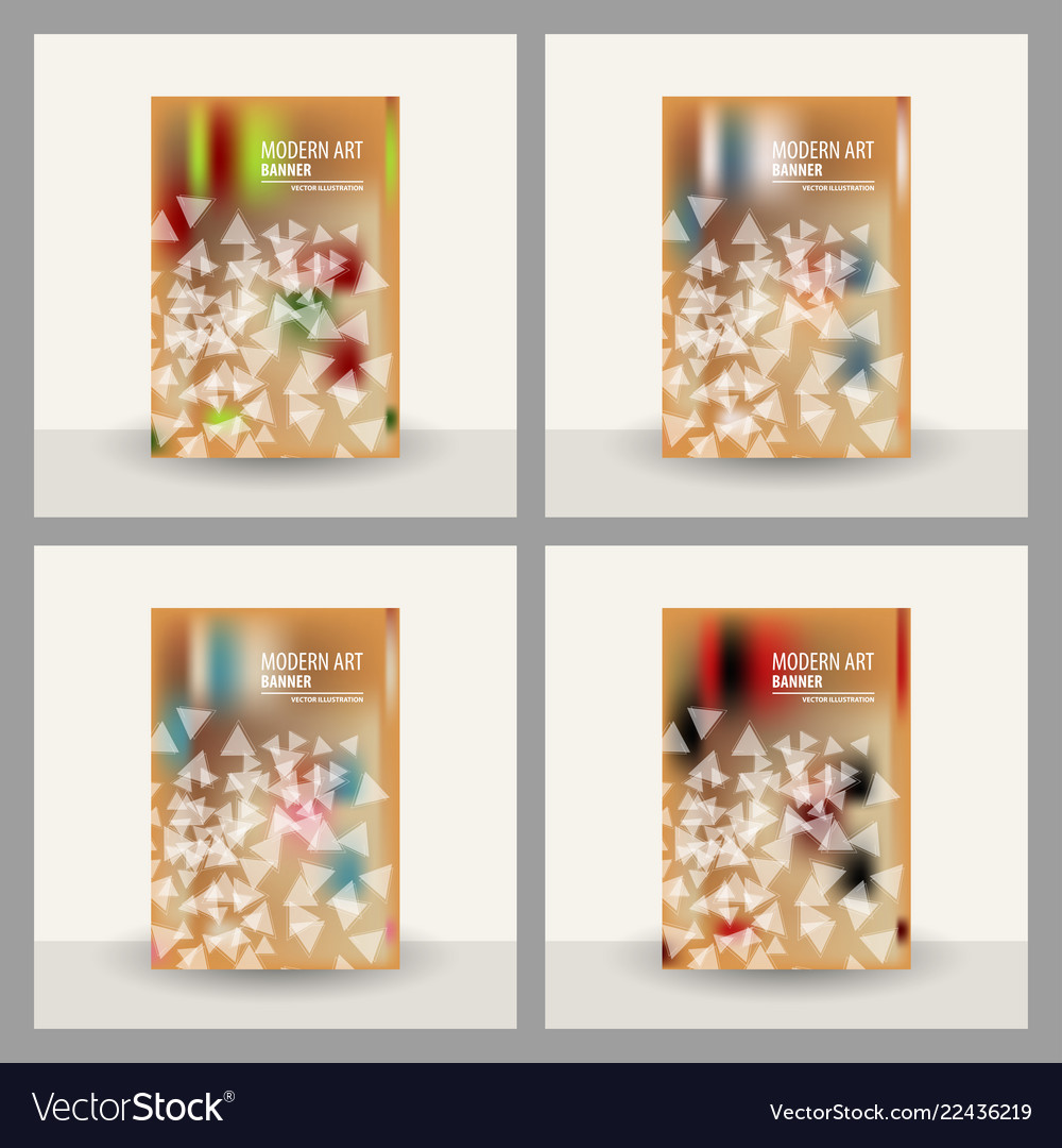 Set of website header or banner vector image Set of website header or banner