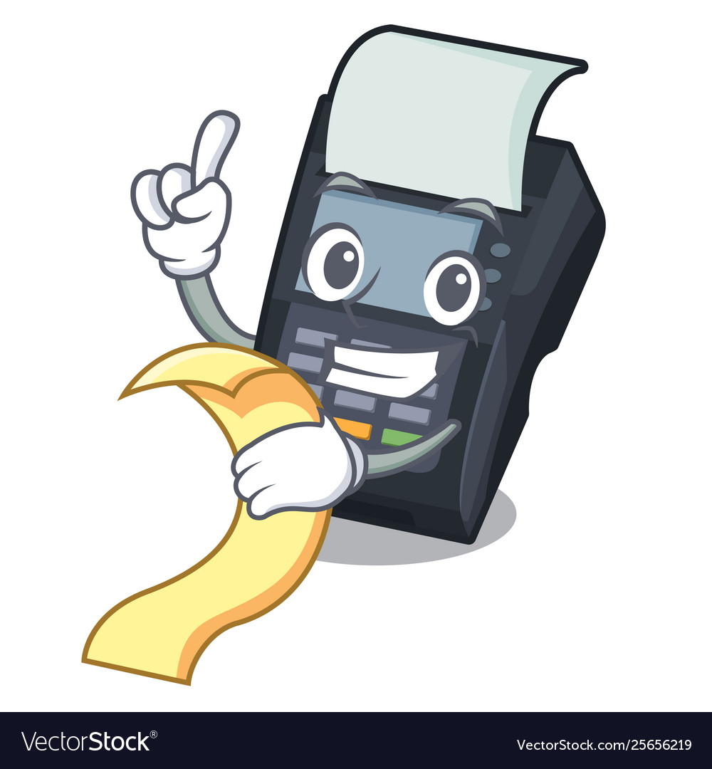 With menu edc machine in cartoon shape