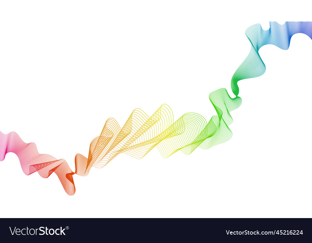 Abstract backdrop with wave gradient lines vector image Abstract backdrop with wave gradient lines