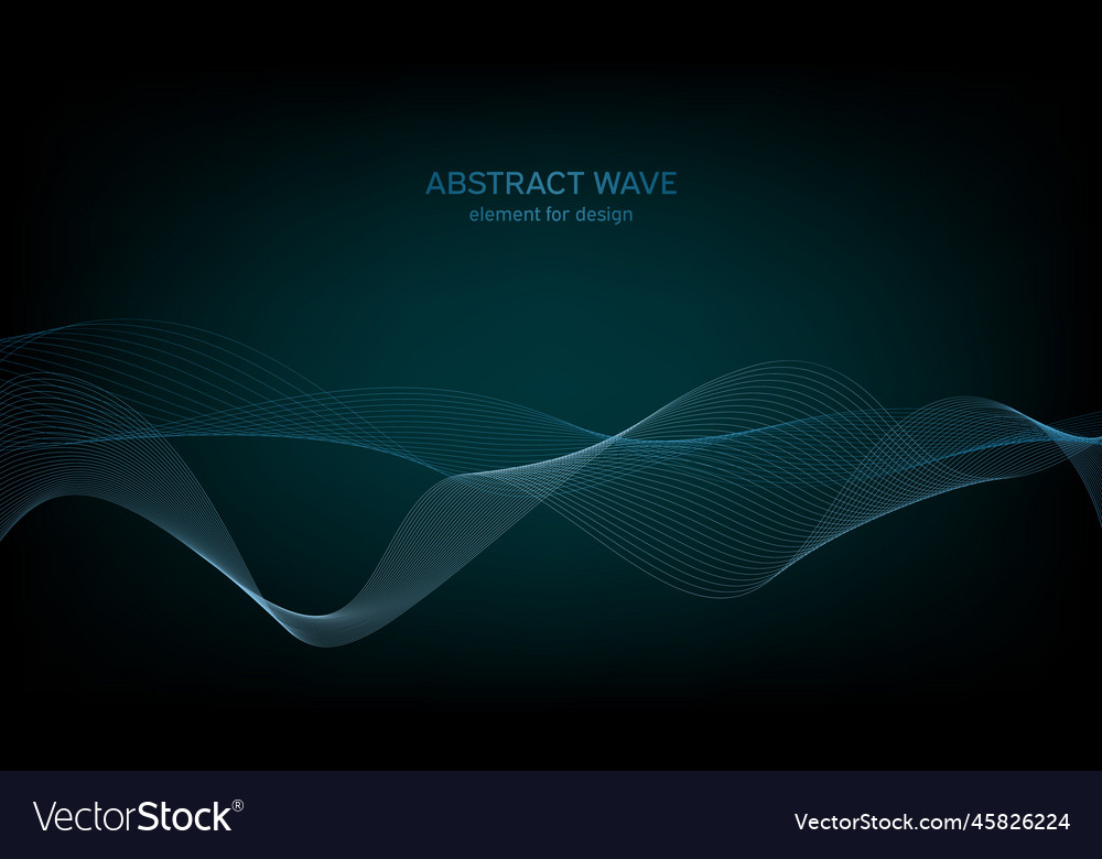 Abstract wave element for design digital vector image Abstract wave element for design digital
