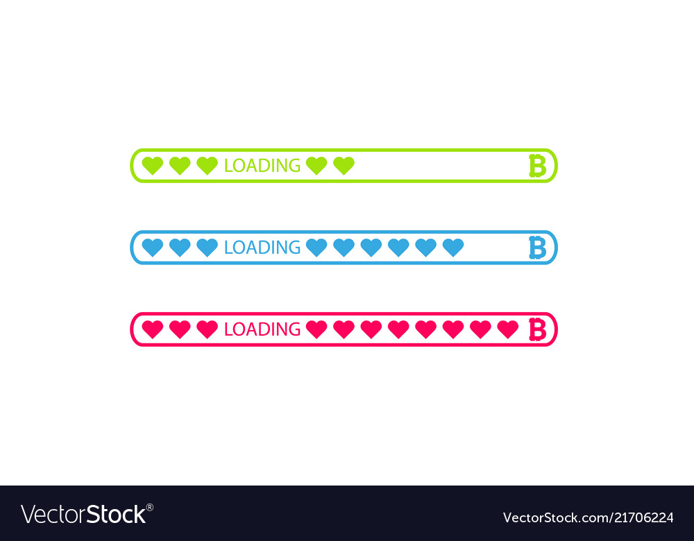 Bitcoin sign icons in rounded color menu buttons
