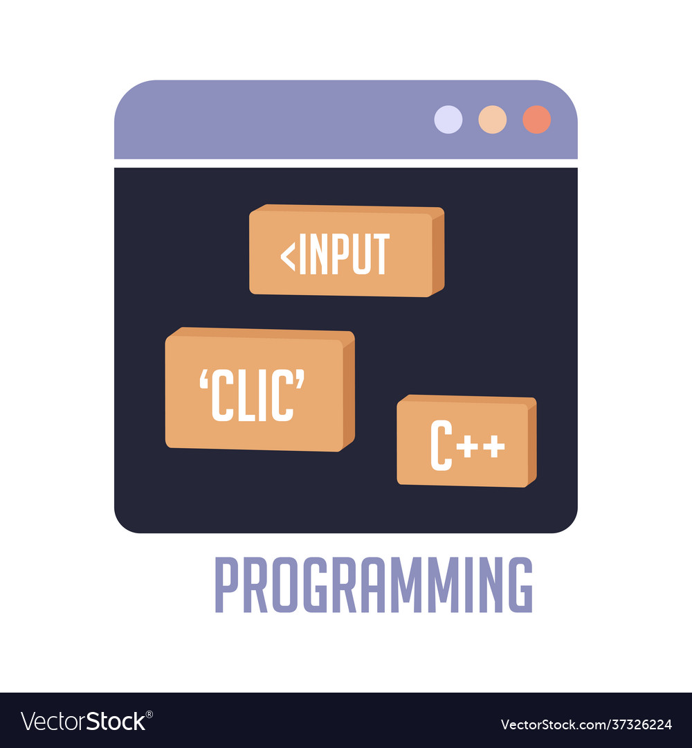 Isolierte Codes Programmierung vector image Isolierte Codes Programmierung