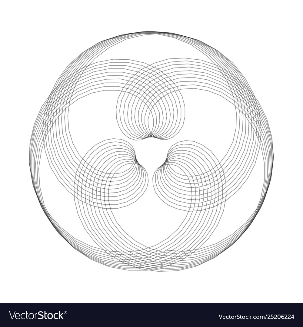 Mandala optical pattern circular