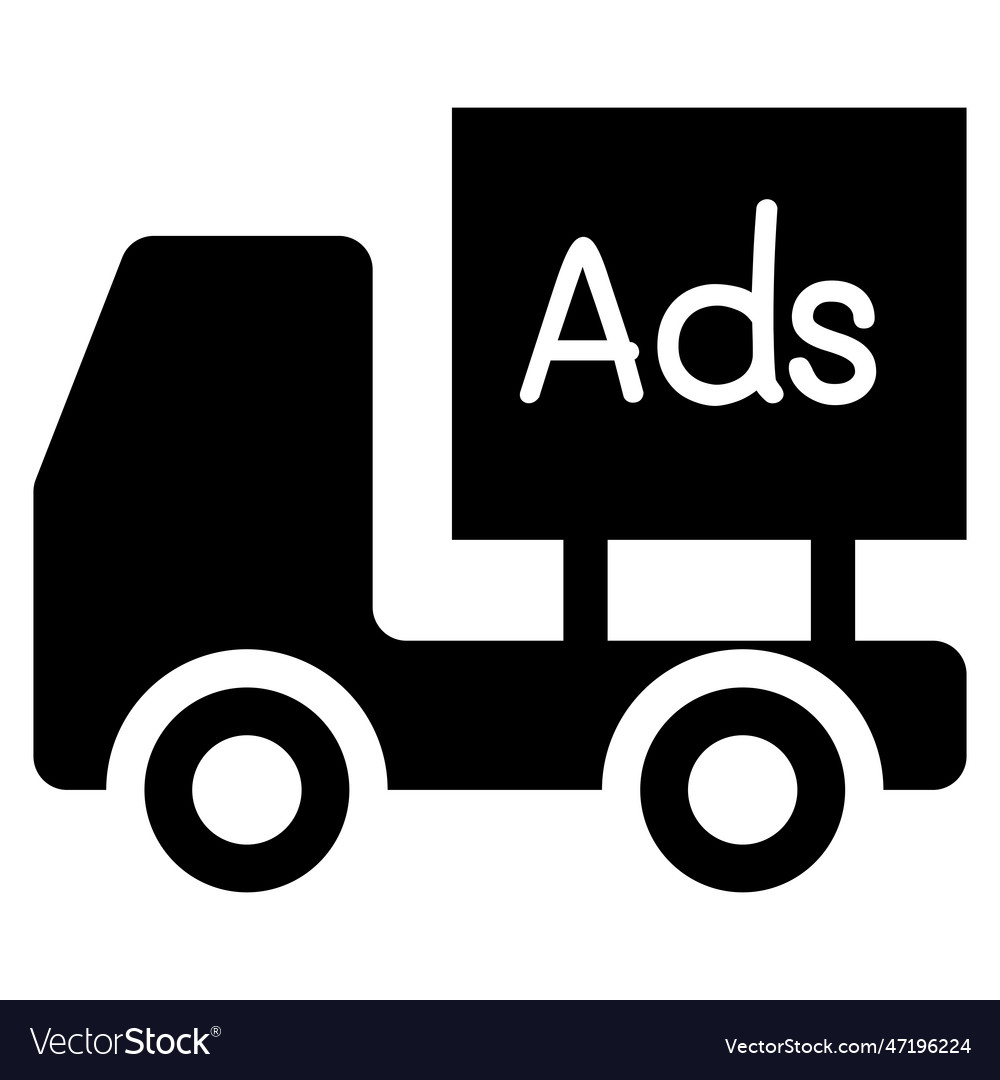 Mobile billboard icon