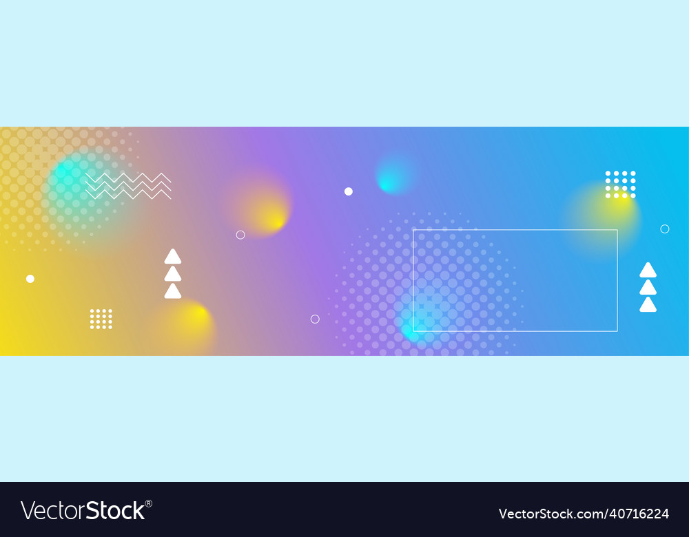 Modern vivid color banner background with vibrant Vector Image