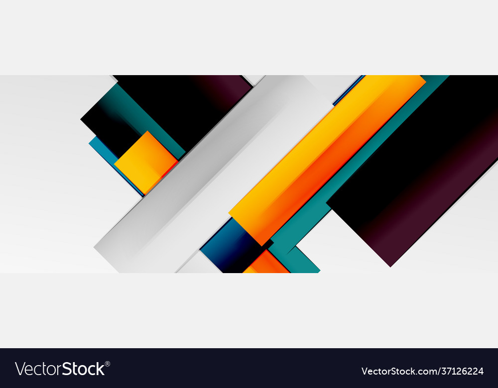 Multicolored lines background design template Vector Image Multicolored lines background design template