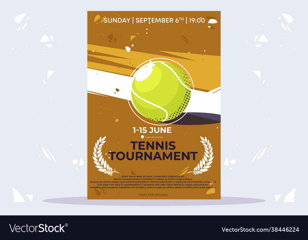 Tennis Tournament Flyer Template