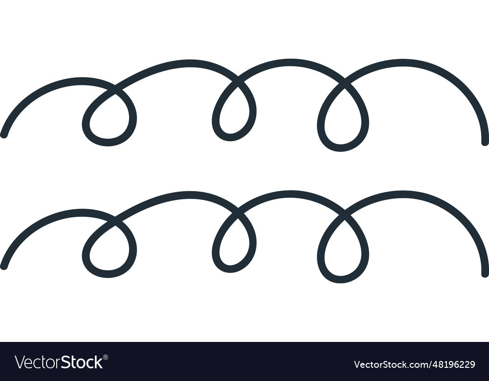 Abstract curved lines Royalty Free Vector Image