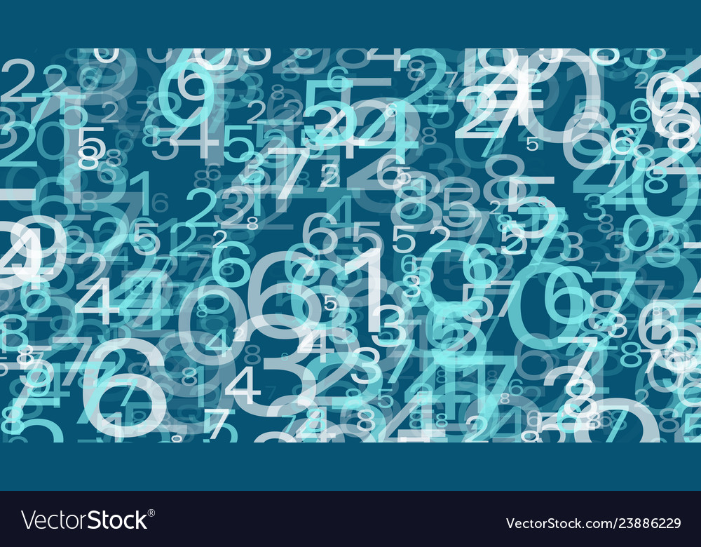 Abstract random numbers digital information