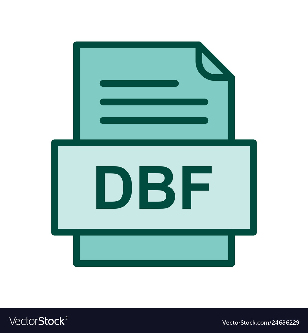 Dbf file document icon