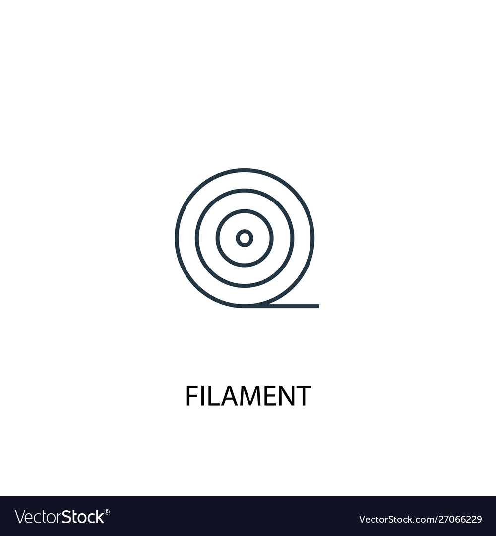 Filament concept line icon simple element