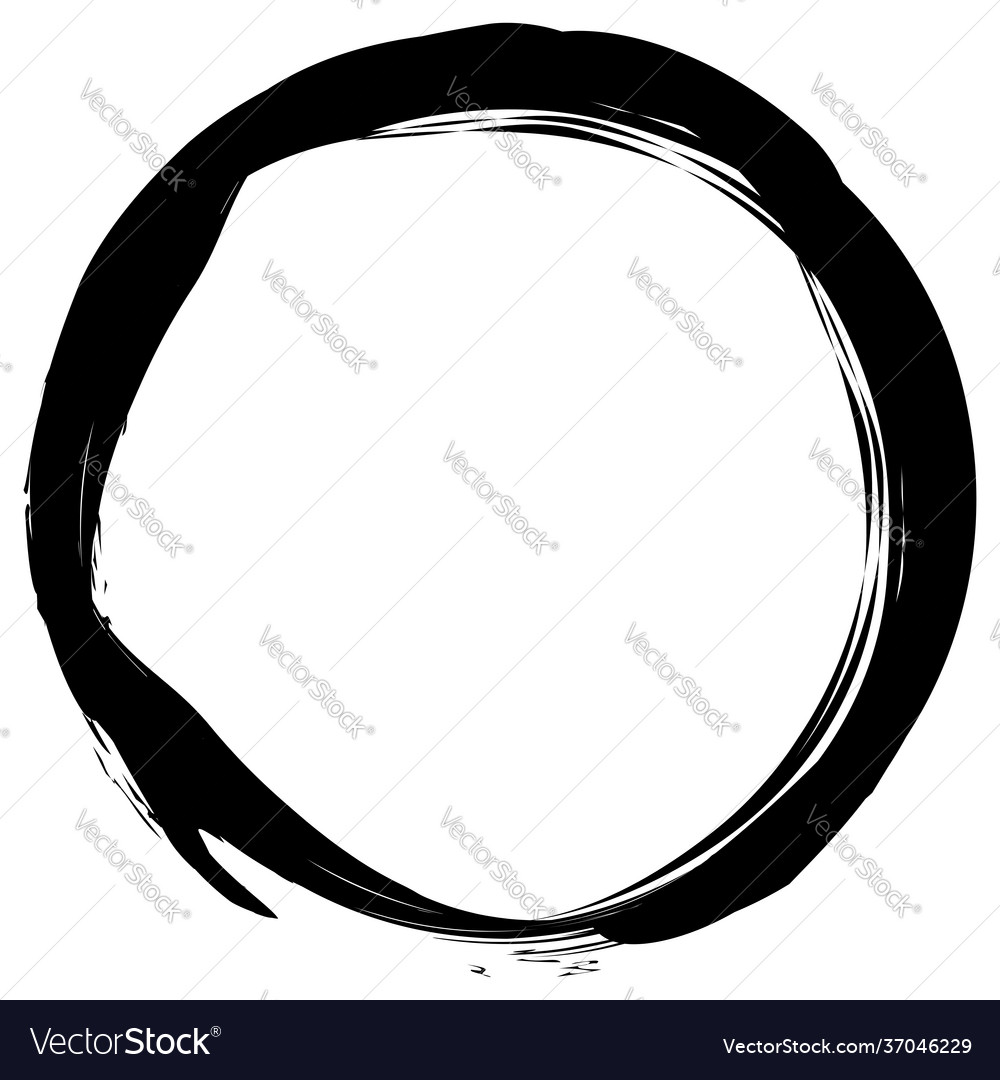 Grungy circle blob blotch vector image Grungy circle blob blotch