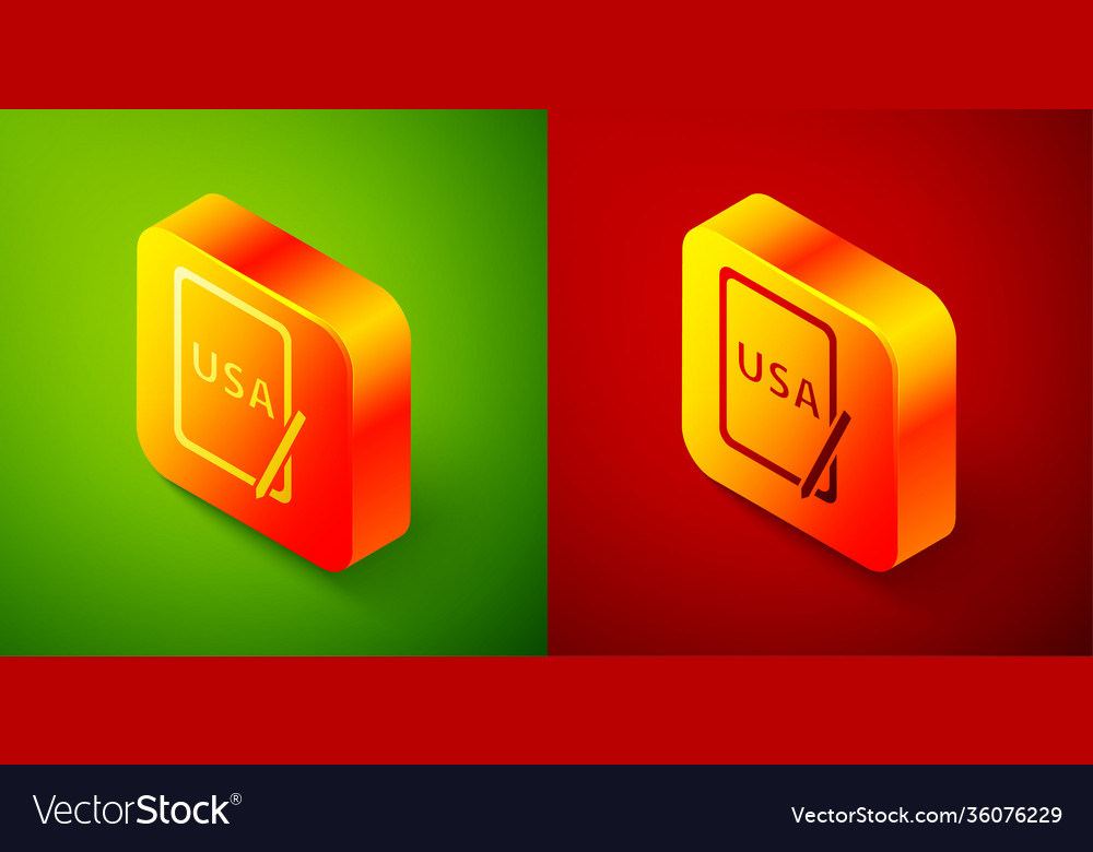 Isometric Usa United States America On Graphic Vector Image Isometric Usa United States America On Graphic Vector Image