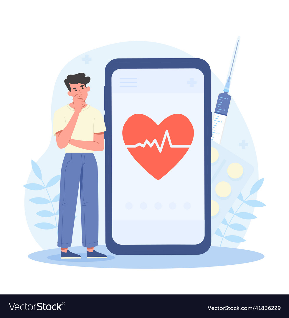 Mobile healthcare application Vector Image Mobile healthcare application