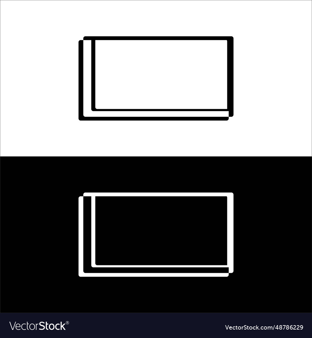 Rectangle logo template design Vector Image Rectangle logo template design