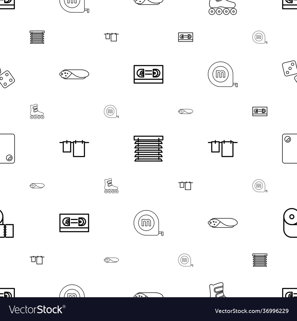 Roll icons pattern seamless white background