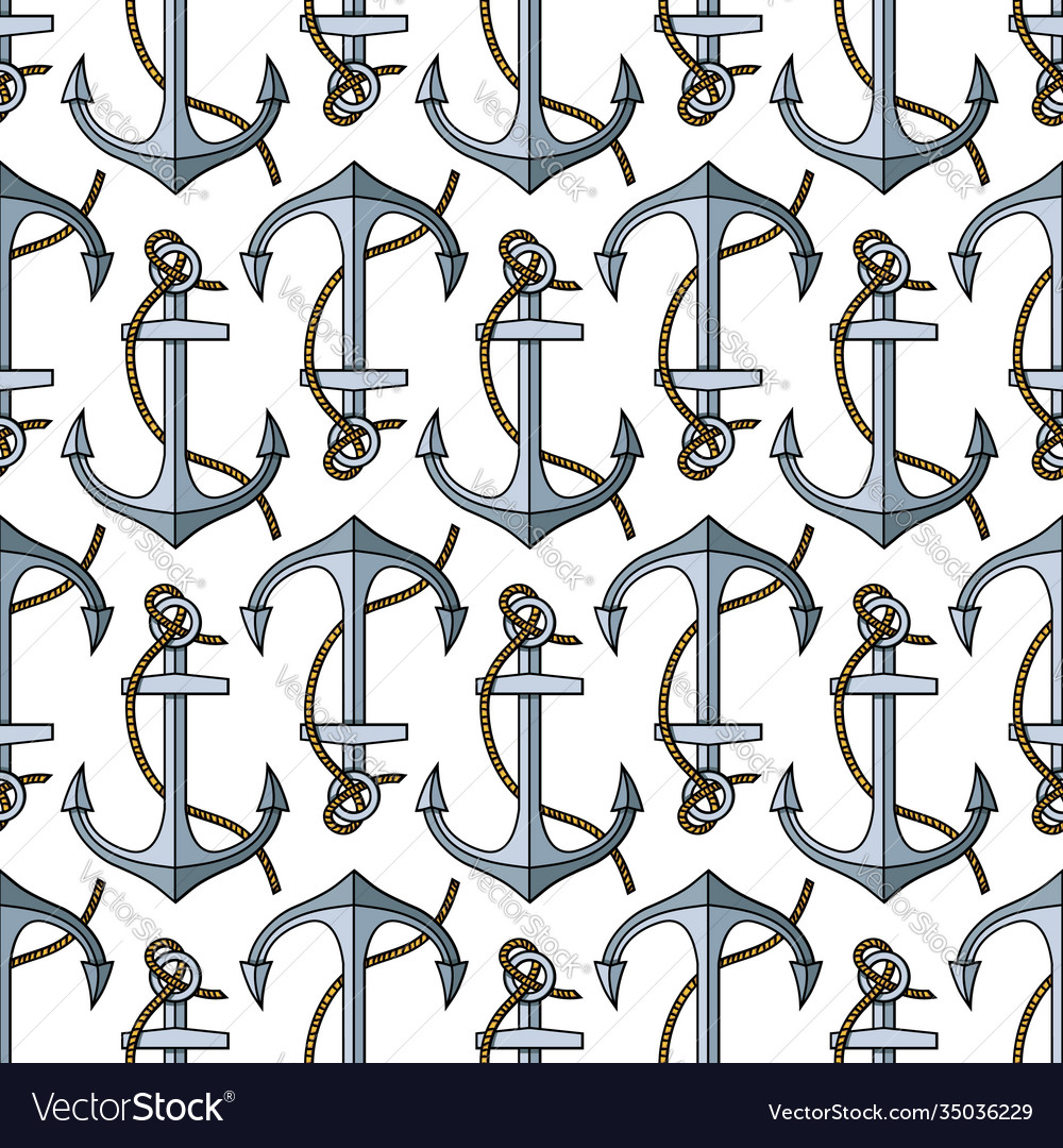 Seamless pattern with anchors