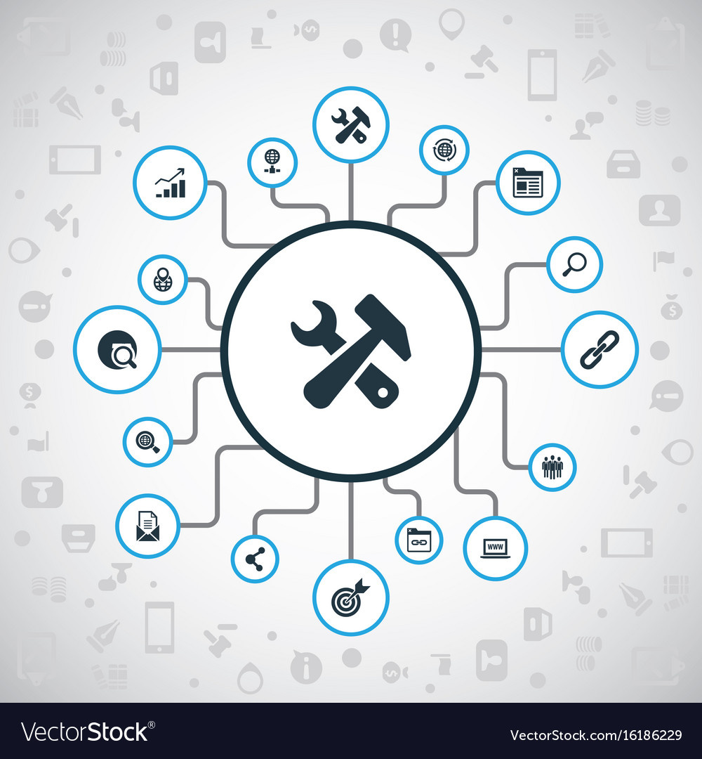 Set of simple review icons