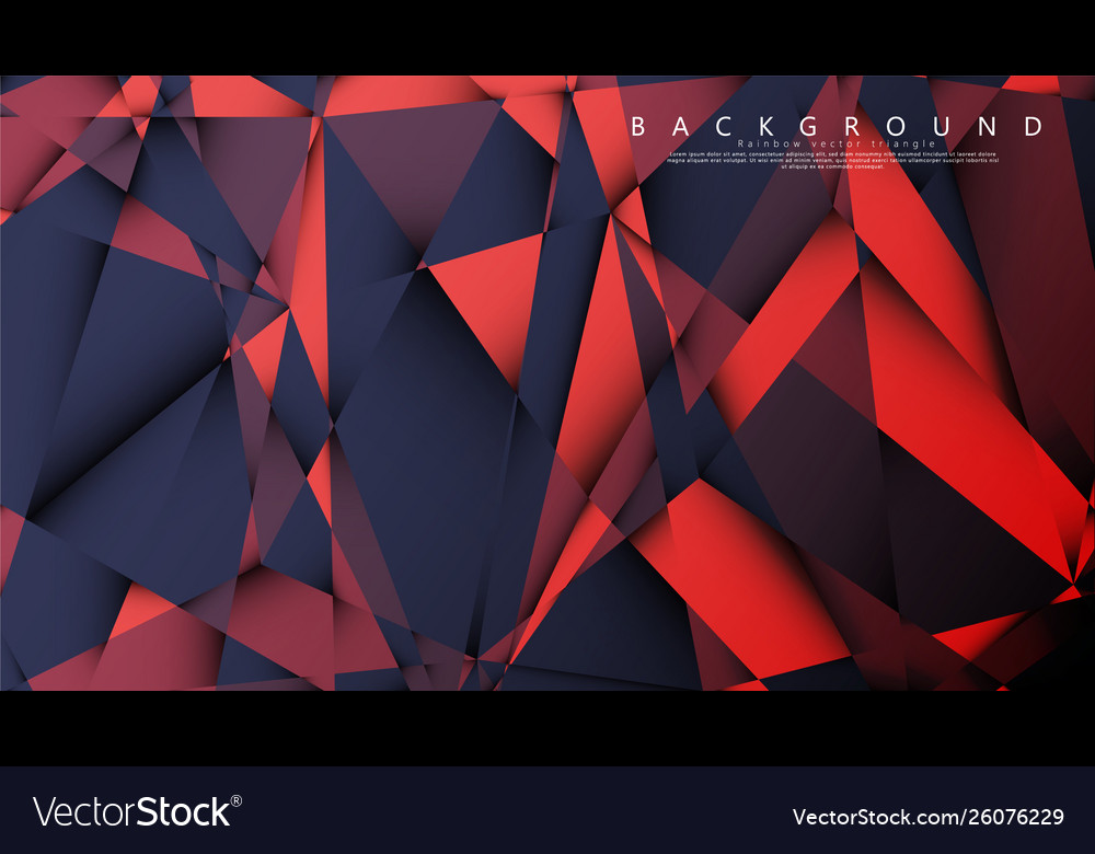 Triangle background with a combination dark vector image Triangle background with a combination dark