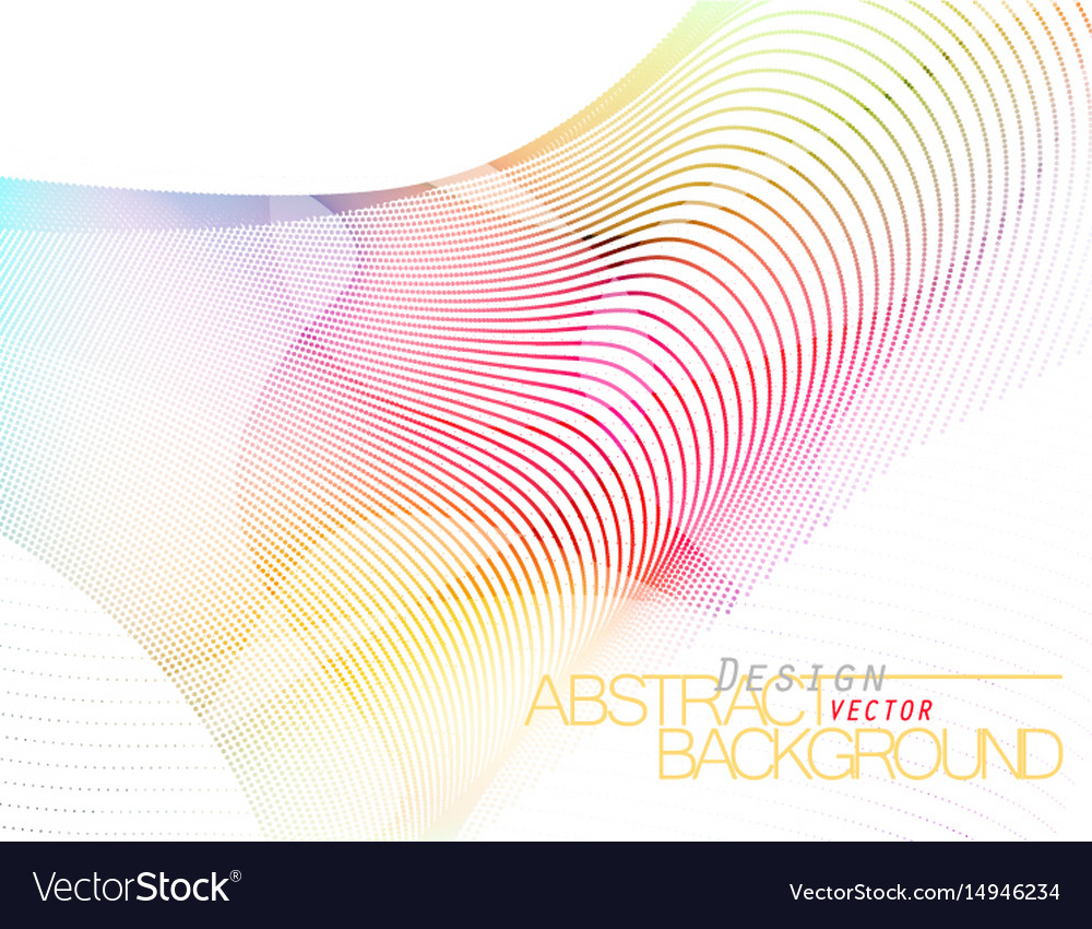 Abstract colored row scene