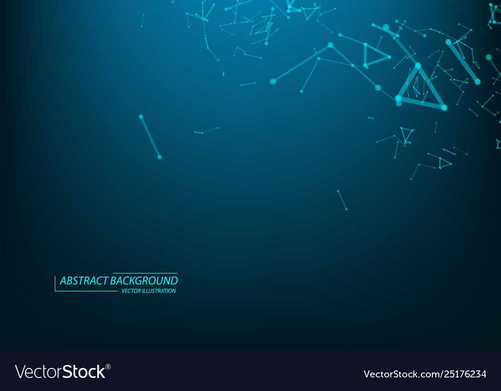 Abstract futuristic background with dots vector image Abstract futuristic background with dots