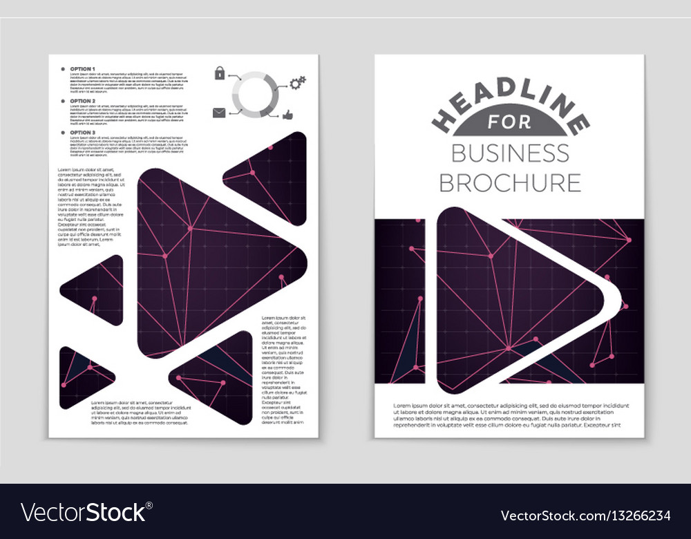 Abstract layout background set for art