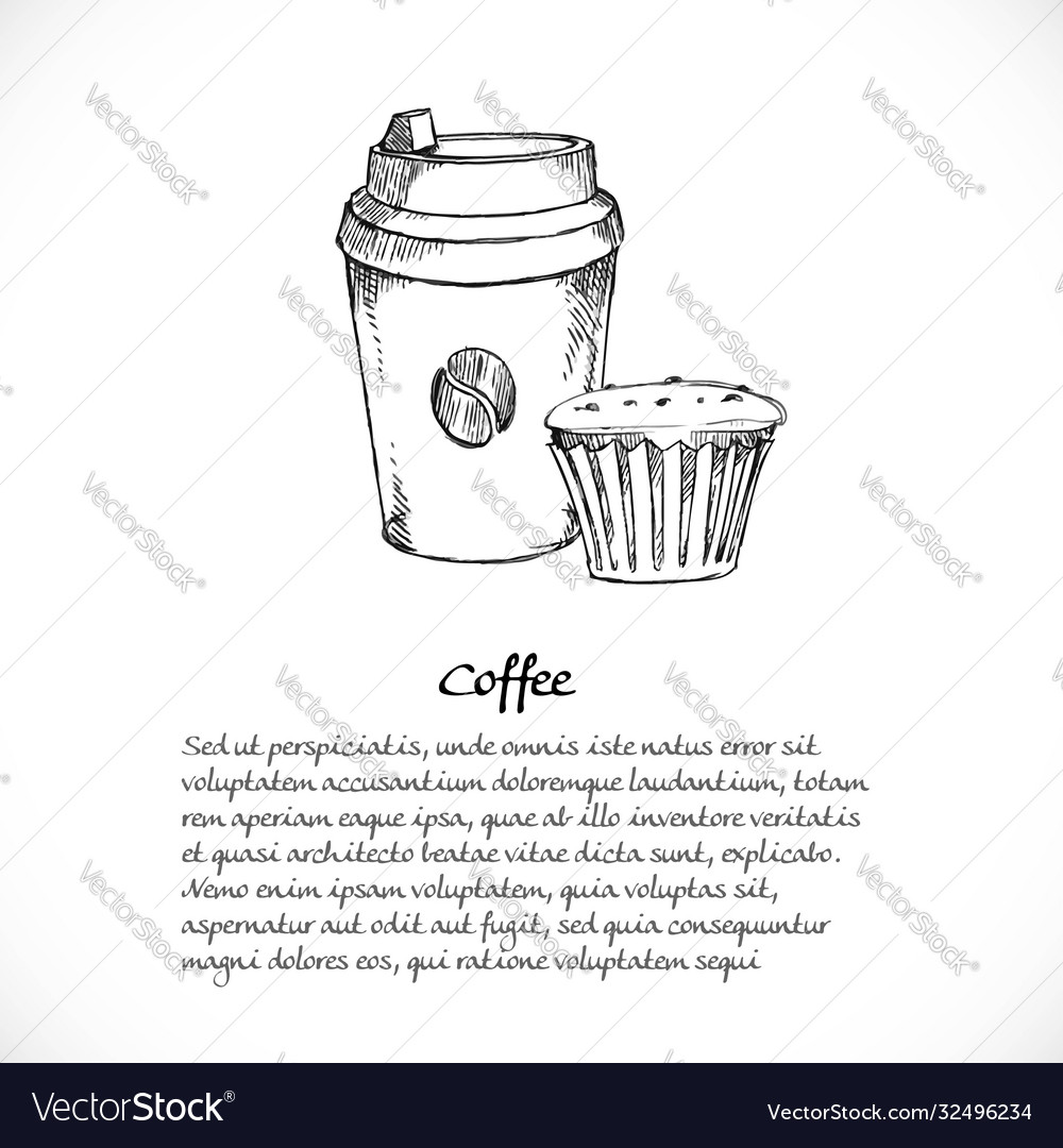 Background for your text with doodles vector image Background for your text with doodles