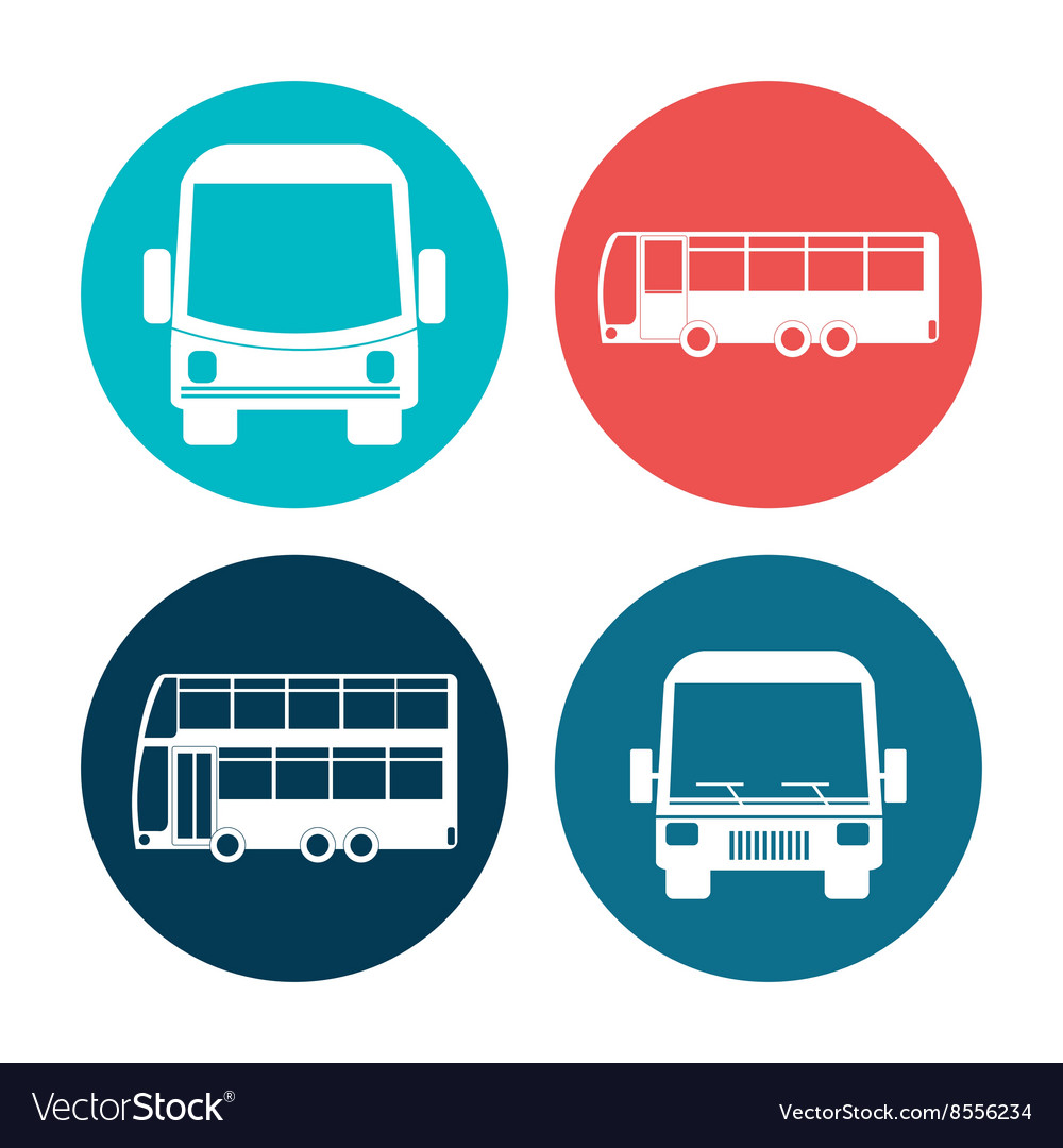 Bus icon set design