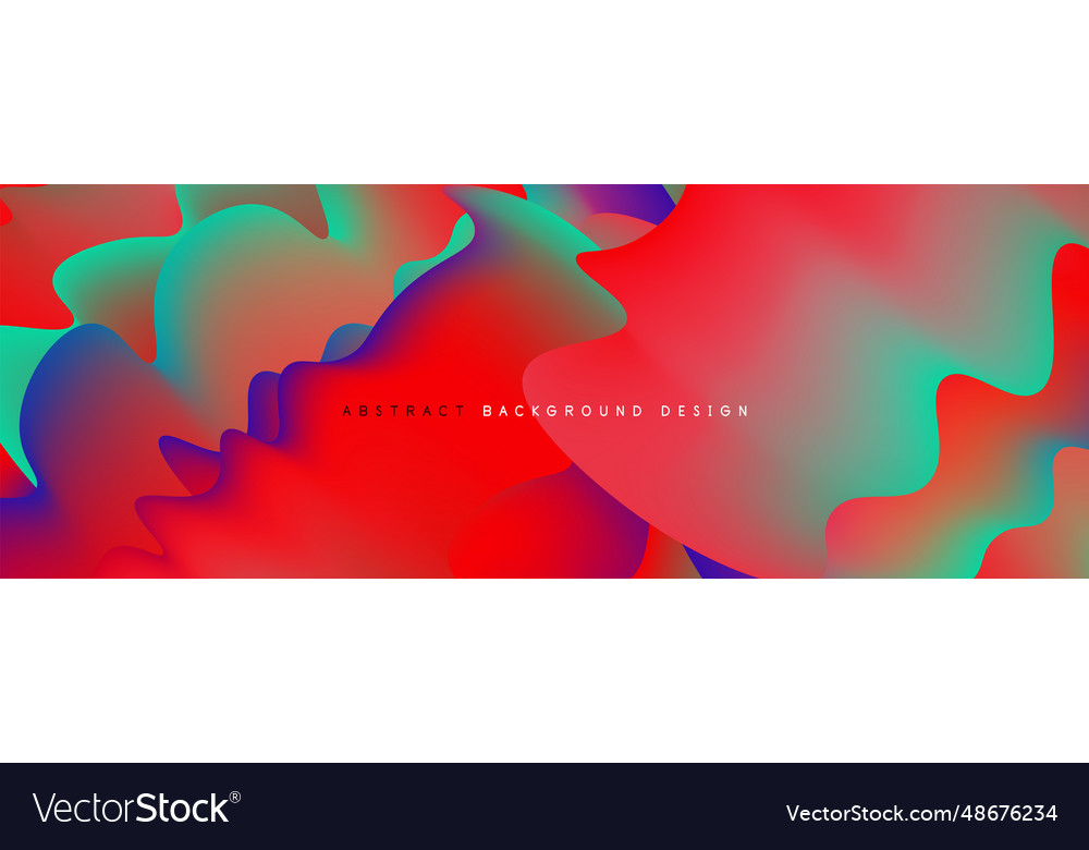 Dynamic liquid waves abstract background