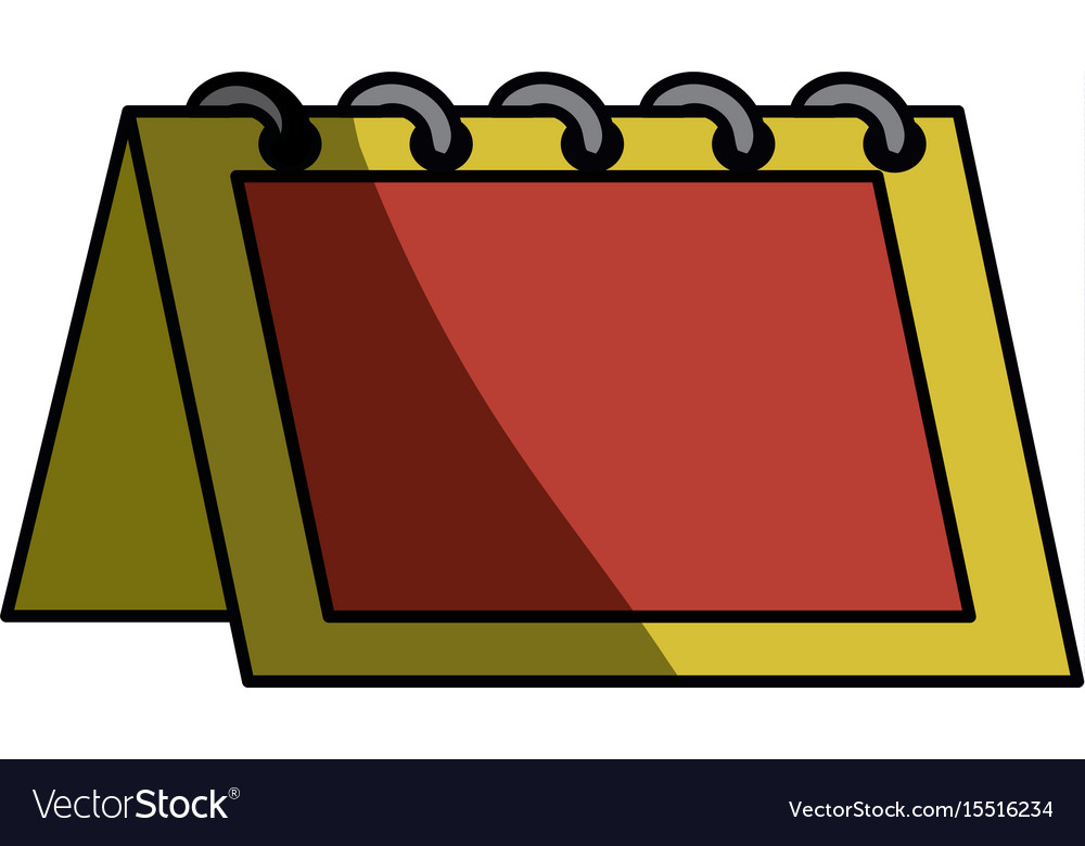 Empty calendar isolated