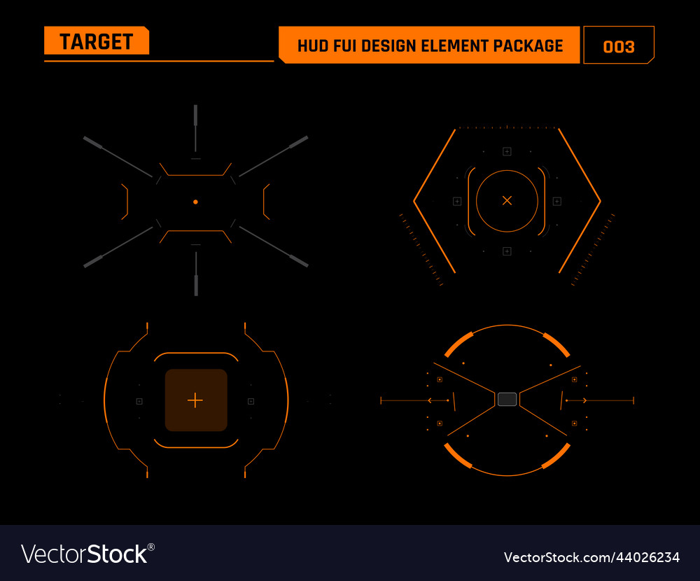 Futuristic HUD Interface Element